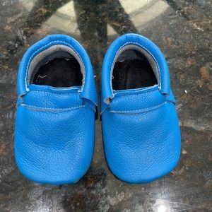 Texas Moccs Blue Naked Loafers